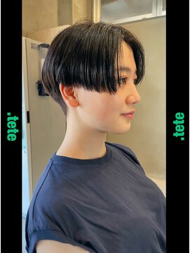 テテ(.tete) 黒髪ハンサムショート