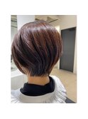 髪質改善/透明感カラー/ショートボブ/大人ショート/大倉山