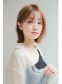 ボブ/ショートボブ/前髪×ブリーチなし韓国ヘア[新宿]
