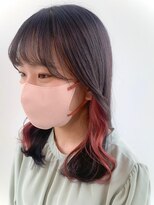 リンダバイネオリーブ 白楽店(Linda by neolive)&nbsp;裏技級結んで隠せる暖色インナーカラーデザインカラー【Reina】