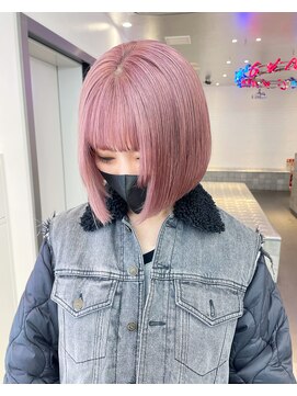 ゲーム 原宿店(GAME) ダブルカラーピンクカラーケアブリーチハイトーンカラー韓国