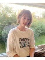 ヘアアンドメイク ビス イオンモール八幡東店(Bis!)&nbsp;切りっぱなしシースルーボブ