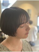 大人ボブ　ツヤ髪ボブ
