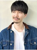 メンズショート/メンズパーマ/黒髪マッシュ/清澄白河/両国
