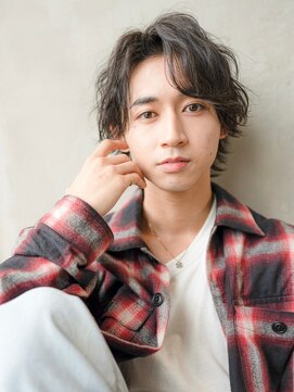 ハバナ 渋谷(HAVANA) ツーブロック/センターパート/ニュアンスパーマ/束感