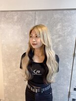 ガルボヘアー 名古屋栄店(garbo hair)&nbsp;#名古屋#栄#プルエクステ#逆インナー#ハイトーン#ロング