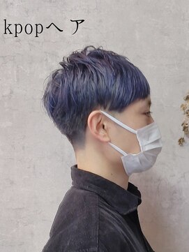 セブンルックス(7LOOKS) 【新スタ】ブルーグレージュk-popマッシュ