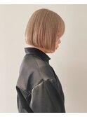 【Lomalia渋谷】馴染むハイトーン/イメチェンペールベージュボブ