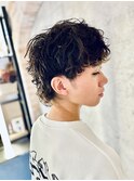 【色気◎】メンズマッシュウルフ×パーマ