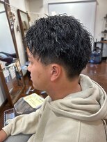 美容室 メザミー MESAMIES 無造作ショートレイヤー刈り上げツーブロックマッシュパーマ