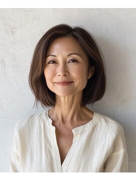 ルシードスタイル アウラ 松戸市五香(LUCIDO STYLE Aura) ショートボブ40代【松戸#五香#白髪染め#カラー#髪質改善】