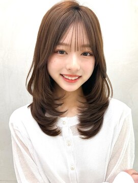 ミラリー トウキョウ(Mirareee Tokyo) 20代30代40代◎前髪パーマ韓国風巻きくすみベージュお団子ヘア