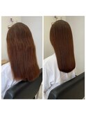 シルエットも綺麗に見える縮毛矯正◎
