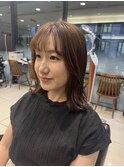 くびれパーマミディアムパーマデジタルパーマ外はね