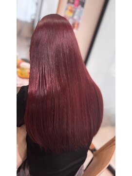 ファムバイアヴァンス(Femme by AVANCE.) アプリコットオレンジルージュレッドストレート