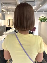 マルフェ 天王寺(marfe)&nbsp;【marfe】ベージュボブ＿くすみベージュ＿切りっぱなしボブ