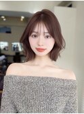 美髪結べる/前下がりボブ/韓国ボブ/レイヤーボブ/フェザーボブ