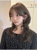 韓国風/レイヤー/前髪カット/オリーブ/透明感/ハッシュカット