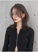 韓国風くびれレイヤーミディ×ダークグレージュ