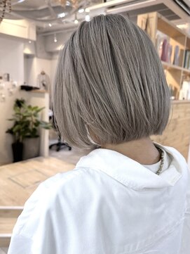 ヘアワン(HAIR One) 【HAIR One】ミルクティーベージュ×ボブ