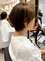 ヘアーカッティングガーデン ジャック モアザン 梅田店&nbsp;ナチュラルブラウン×ラウンドクラウン　ナチュラルショート