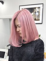 フリーダムガーデン 岡山駅前店(freedom garden)&nbsp;10代20代溢れる可愛さピンクパープル&ミディアムボブ