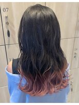 アース いわき店(HAIR&MAKE EARTH)&nbsp;ブラック×ピンク