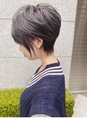 マニッシュショート　ネイビーカラー　フレンチボブ