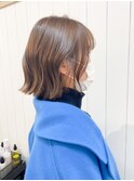 ミニボブ/グレージュカラー