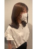 【ulu hana】ブリーチなしWカラー ブラウンベージュ