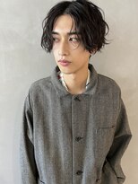 【PARK】メンズニュアンススパイラルパーマ×センターパート