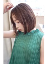 アール 北千住店(ar)&nbsp;前下がりボブ ぱっつんボブ/ナチュラルブラウン[北千住]