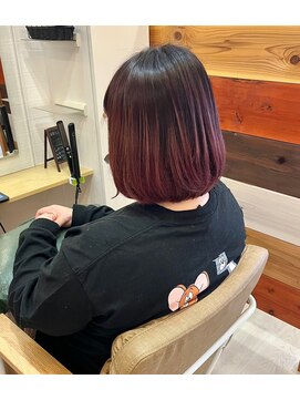 トリップ ヘアメイク 東山店(trip) ピンクグラデーションカラー