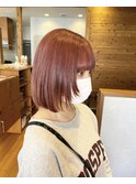 【ブリーチあり】ピンクカラー×ボブスタイル