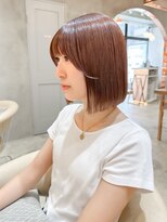 ロンド エスポワール 錦糸町(Lond espoir)&nbsp;斜めバングショート顔周りシルキーベージュ【錦糸町/ショート】