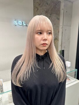 ソル 栄矢場町(SOL) 切りっぱなしボブ/美髪/ピンクブラウン[栄駅/矢場町駅]