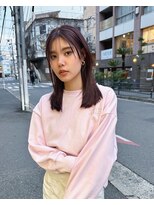 スノッブ(SNOB) ストレートミディアムラベンダーカラー◯浜本大志