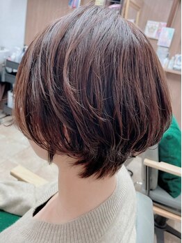 リノ(Lino)の写真/【360度どこから見てもキレイなショートヘアに♪】再現性の高いカットで自宅でのスタイリングも簡単に！