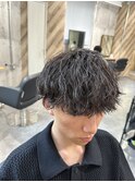【緩め波巻きパーマ×刈り上げマッシュ】名古屋/栄/メンズパーマ