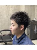 スパイキーショート/ジェットモヒカン/ショートバング/men's