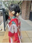 七五三ヘア ツインお団子