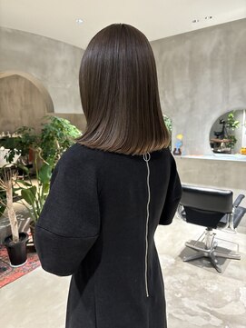 ハウ 心斎橋(how) 20代30代40代髪質改善カラーアッシュベージュ艶感ストレート