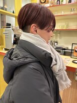 ヒントステーション(HINTSTATION)&nbsp;〈浅草 半個室〉ハイライトラベンダー/刈り上げショート