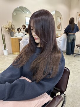 キュオンシア(CUEON. ciea) 暖色カラー×ピンクブラウン