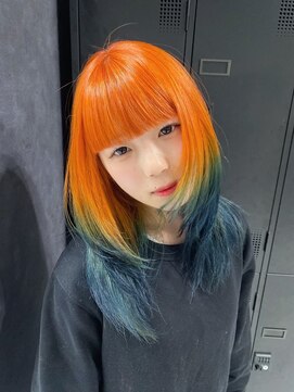 ラルガ 黒崎(Raruga) ハイライトカラーミルクティーベージュレイヤーカット