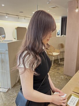 ユッカ 梅田(YUCCA) 【YUCCA】大人可愛い/ロング/lavender beige