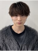 ショートマッシュメンズツイストスパイラルパーマツーブロック
