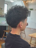 フラッシュパック(FLASH PACK)&nbsp;スパイキーベリーショート/テーパーフェード/ピンパーマ