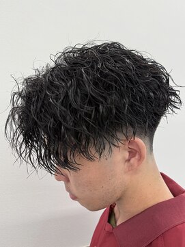 ビカムメンズヘアー 栄店(become men's hair) 縦落ちツイストスパイラルパーマ刈り上げセンターパート名古屋栄