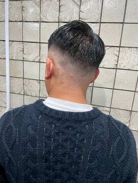 ヒロギンザ 青山店(HIRO GINZA) ビジネスアップバング×スキンフェード